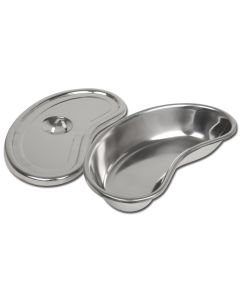 BACINELLA RENIFORME IN ACCIAIO INOX CON COPERCHIO 309x149X59 mm