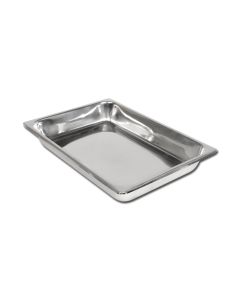 VASSOIO IN ACCIAIO INOX 355x254x50 mm