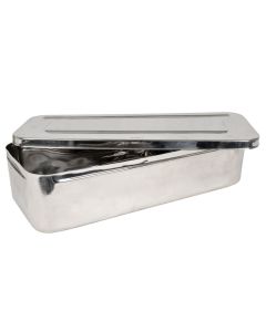 SCATOLA PORTASTRUMENTI IN ACCIAIO INOX 50x20x10 cm