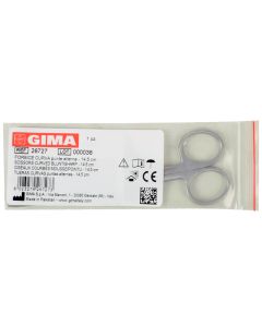 FORBICE CURVA punte alterne in acciaio inox misura 14,5 cm 