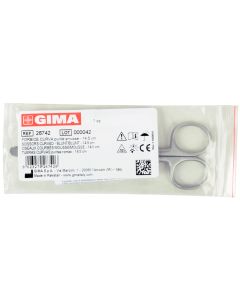 FORBICE CURVA punte smusse in acciaio inox misura 14,5 cm 