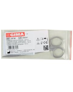 FORBICE CURVA punte acute in acciaio inox misura 14,5 cm 