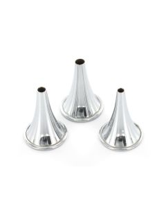 SET 3 SPECULUM AURICOLARI HARTMANN 4,5,6 mm in acciaio inox 