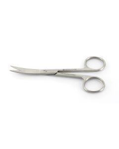 FORBICI CHIRURGICHE CURVE punte acute in acciaio inox misura 11,5 cm