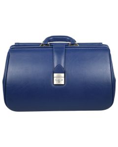 BORSA "KANSAS" SKAY - borsa per medico in pelle blu elettrico
