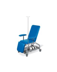 POLTRONA PER DONATORI E PER PRELIEVO DI SANGUE con ruote colore blu