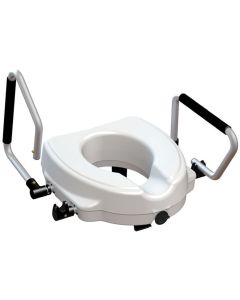 RIALZO PER WC con braccioli reclinabili altezza 12,5 cm