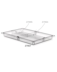 CASSETTO ISO PLASTICA TRASPARENTE 600x400x50 mm chiuso