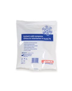 Ghiaccio istantaneo monouso busta PE 14x18 cm conf. 25 pz Gima