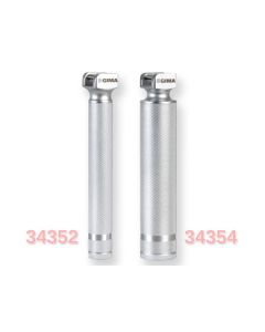 Manico laringoscopio pediatrico ricaricabile 2,5V zigrinato (2xAA) Gima