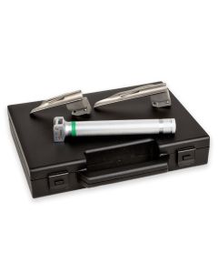 Set laringoscopio F.O. pediatrico GIMA Green 2,5 V xenon/alogeno (lame Miller 0-1)