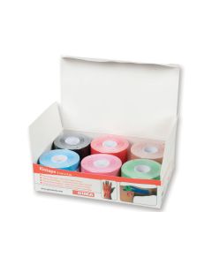Taping Kinesiologico Standard 5x5 cm Mix 6 Colori Gima