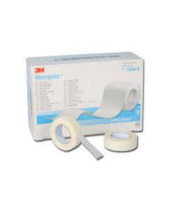 Cerotto in carta ipoallergenico 3M Micropore h 12,5 mm x 9,14 m conf. 24 pezzi