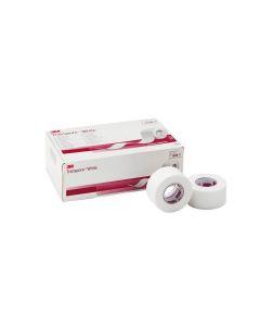 3M TRANSPORE BIANCO cerotto a rotolo chirurgico ipoallergenico h 25 mm x 9,14 m conf. 12 pezzi