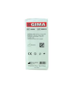 Compresse Garza Cotone non sterile 7,5x7,5 cm Conf. 10 pacchi da 100 Pz Gima