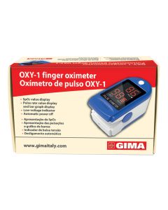 Pulsoximetro da Dito OXY-1 uso Domestico e Clinico con Display Gima 