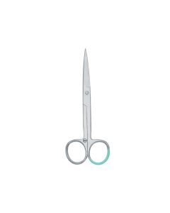 FORBICI CHIRURGICHE MONOUSO IN ACCIAIO INOX STERILI punte acute rette 13 cm conf. 25 pezzi