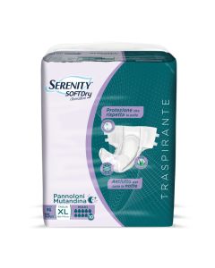 Pannolone a mutandina con adesivi taglia XL Maxi da 15 pezzi Serenity SoftDry Sensitive