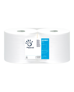 Bobina industriale carta 2 veli 293 m 815 strappi confezione da 2 rotoli Papernet Special