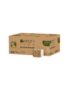 Carta Igienica interfogliata cartone da 8960 pezzi Papernet Simplify