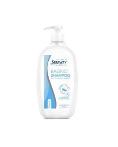 Bagno shampoo 2 in 1 corpo e capelli con camomilla e biancospino 500 ml Serenity SkinCare