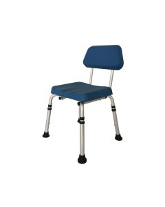 SEDIA DA DOCCIA con schienale e sedile in PU portata 136 kg