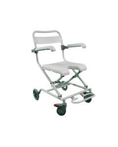 SEDIA COMODA DA DOCCIA CON RUOTE portata 100 kg