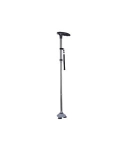 BASTONE CON VENTOSE e LUCE LED - argento