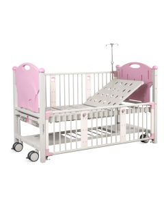 LETTINO PEDIATRICO 2 manovelle rosa