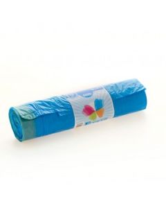 Sacchi per spazzatura a rotolo 55 X 65 cm con maniglie 40 litri conf. 15 pezzi 