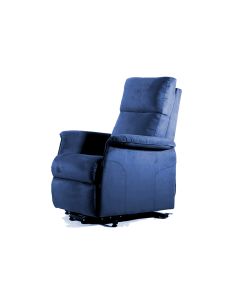 POLTRONA RELAX ELEVABILE ARIANNA 2 motori Ignifuga - blu