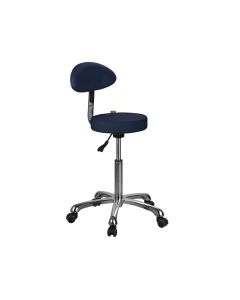 SGABELLO con schienale blu scuro 