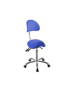 SGABELLO ERGO con schienale blu
