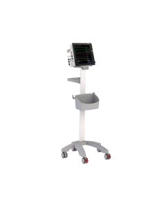 CARRELLO PER MONITOR PAZIENTE richiede piastra adattatrice