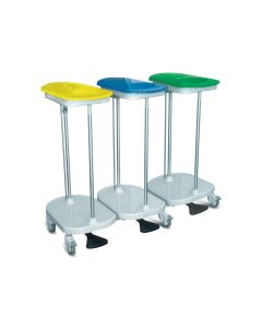 CARRELLO PORTASACCO a pedale 3 sacchi