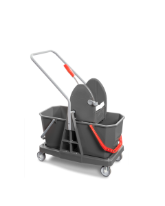 VDM LZ C ECOGREEN DUO carrello pulizia pavimenti 2 vasche da 20 litri con strizzatore mop
