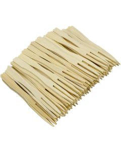 Forchettine per apericena in legno 11,7 cm confezione da 100 pezzi Byo