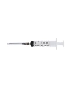 Siringa 5 ml con ago 21G o 22G cono Luer centrale sterile monouso confezione da 100 pezzi Rays INJ/LIGHT