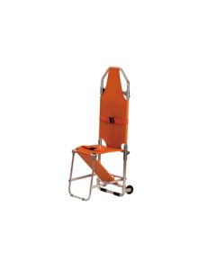 Barella-sedia pieghevole 2 in 1 arancione in alluminio Gima