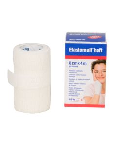Benda elastomull haft coesiva, 4m x 8cm conf. 10 pezzi