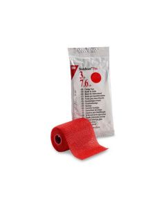 Scotchcast 3M benda sintetica 7,5cm x 3,65m rosso, conf. 10 pezzi