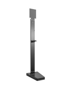 Piantana dispenser gel disinfettante nera-1450x391x277 mm-Mar plast