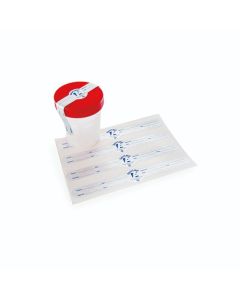 Etichette antimanomissione Biohazard 23 x 160 mm fogli da 4 etichette Nuova Aptaca SecurLabel
