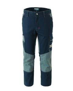 Pantalone da lavoro unisex blu in cotone elasticizzato Rossini Thunder