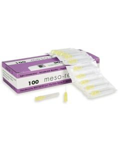 Aghi per filler Luer 30G x 40 mm giallo Meso-relle confezione da 100 pezzi
