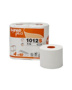Carta igienica compatta 500 strappi 55 metri 2 veli confezione 4 rotoli Celtex Save
