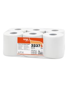 Dispenser asciugamani ad estrazione centrale maxi 225 x 350 x 230 mm bianco Celtex Megamini