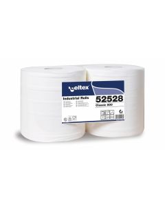 Bobina industriale liscia 800 strappi 304 metri 2 veli confezione 2 rotoli Celtex Classic 800