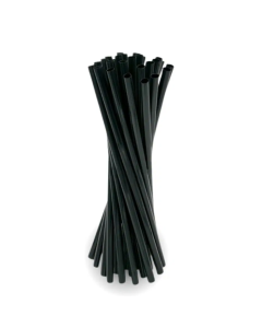 Cannucce 21 cm in polipropilene nera conf. 1000 pezzi