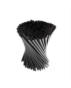 Cannucce 21 cm nere monouso in PLA compostabili 500 pezzi - Usobio